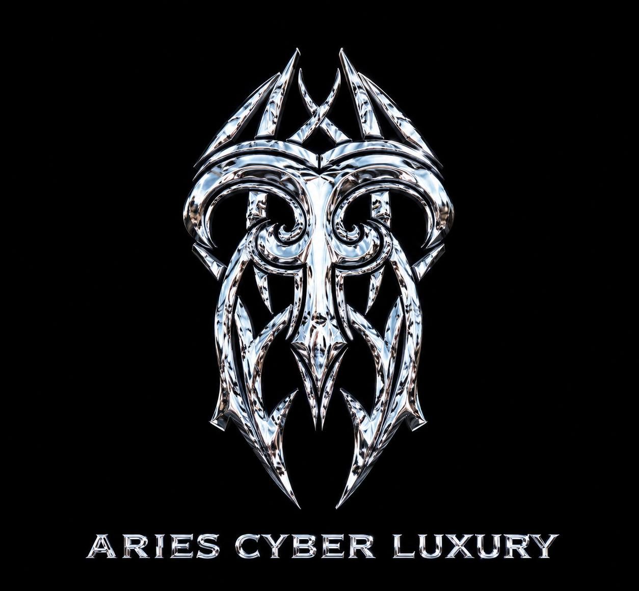 Aries cyber luxury emblem